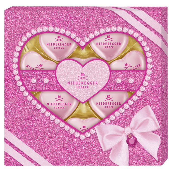 Niederegger Pralinen Herzen »Marc de Champagne« 'Glamour'_x000d_ 125g-4000161020431