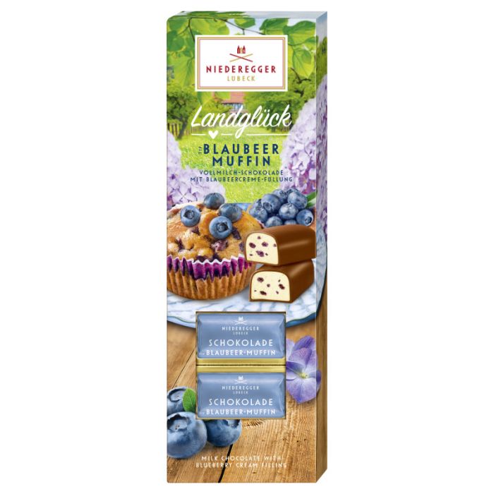 Niederegger Schokoladen Klassiker Typ Blaubeer Muffin 'Landglück' 100g-4000161170303
