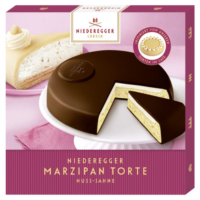Niederegger Marzipan-Torte »Nuss-Sahne« in Zartbitter-Schokolade 185g-4000161470960