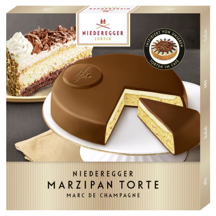 Niederegger Marzipan-Torte »Marc de Champagne« in Vollmilch-Schokolade 185g-4000161470984