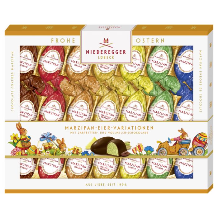Niederegger Marzipan Eier Variationen 7-fach sortiert 262g-4000161600350