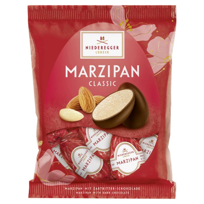 Niederegger Marzipan Eier Classic in Zartbitter-Schokolade im Beutel 87g-4000161670216