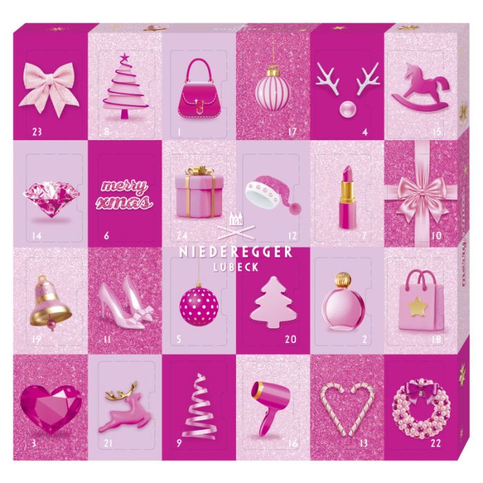 Niederegger Adventskalender »Mini - pink Glamour« 177g-4000161720102
