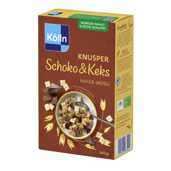 Kölln Müsli Knusper Schoko&Keks 440g-4000540083224
