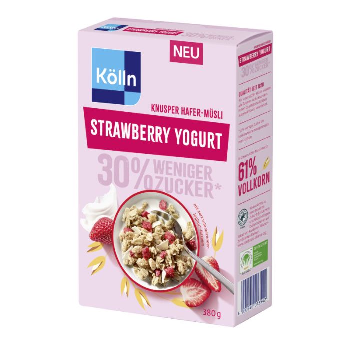 Müsli Knusper Strawberry Yogurt 380g-4000540013542