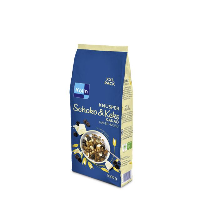 Müsli Knusper Schoko&Keks Kakao 1000g-4000540013238