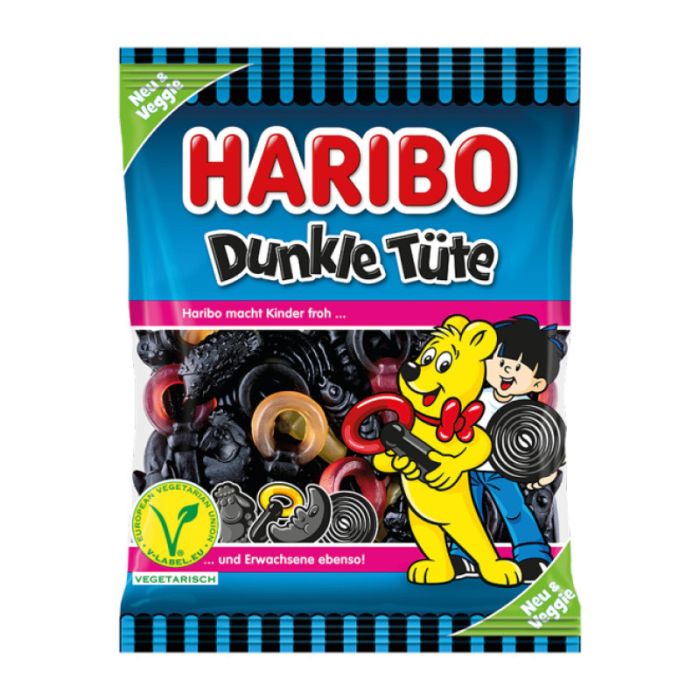 Haribo Dunkle Tüte à 175g-4001686120248