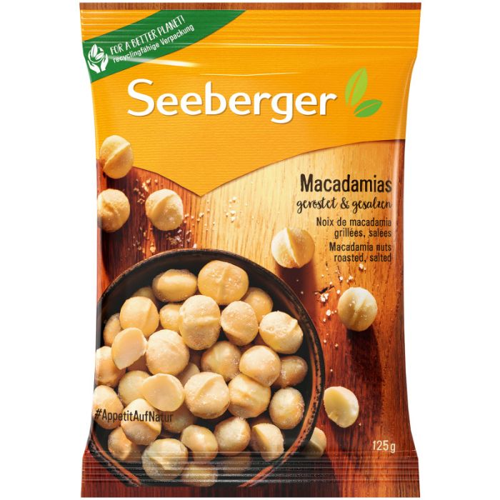 Seeberger Macadamias geröstet & gesalzen 125g-4008258046005
