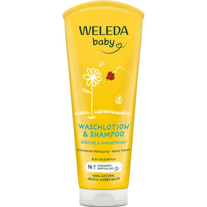 WELEDA Calendula Waschlotion & Shampoo 200ml-4001638523127
