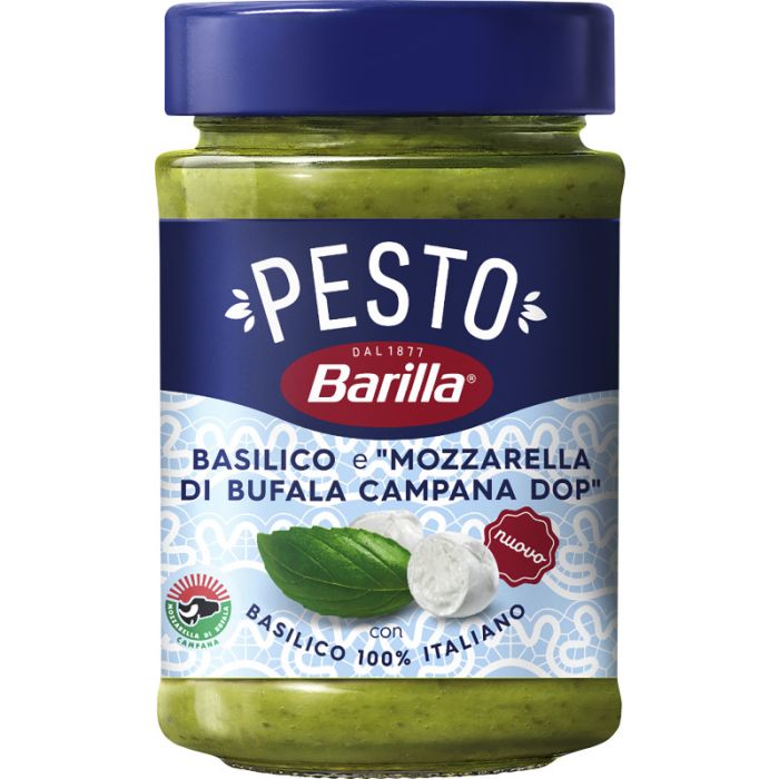 Barilla Pesto Basilico Mozzarella 190g-8076809586177