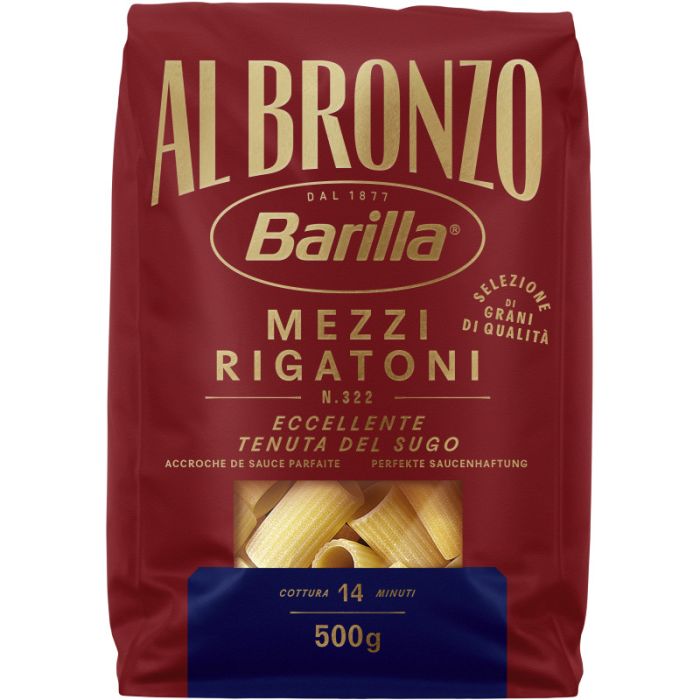Barilla Albronzo Mezzi Rigatoni 500g-8076809585224