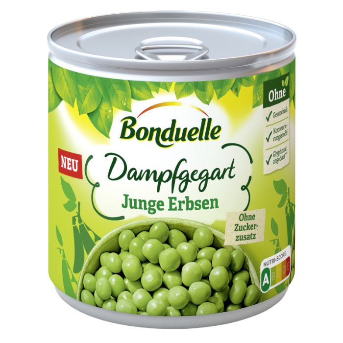 Bonduelle Junge Erbsen Dampfgegart 305G-3083681130720