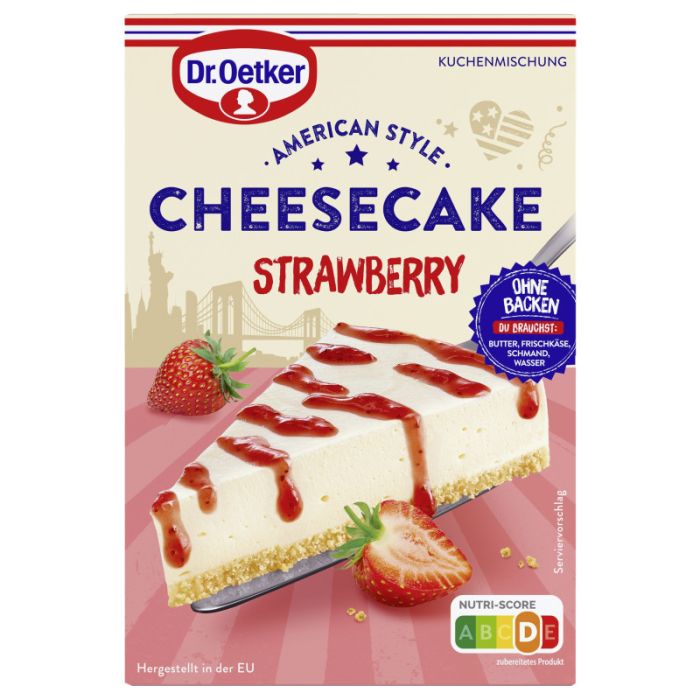 Dr. Oetker Cheesecake American Style Strawberry 320g-4000521024642