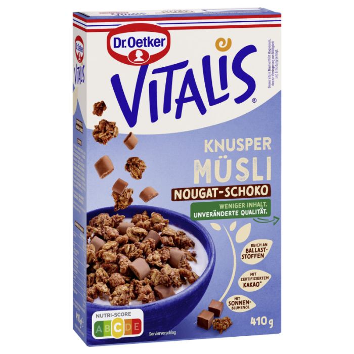 Dr. Oetker Vitalis Knuspermüsli Nougat-Scho. RAC MB 410g-4000521040567