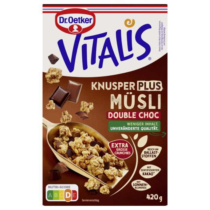 Dr. Oetker Vitalis KnusperPlus Double Choc RAC MB 420g-4000521040666