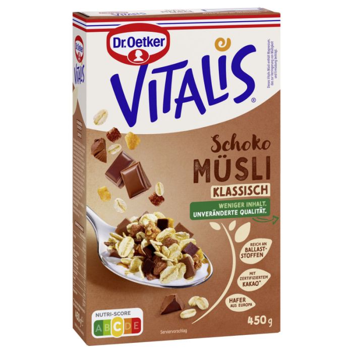 Dr. Oetker Vitalis Schokomüsli klassisch RAC MB 450g-4000521041991