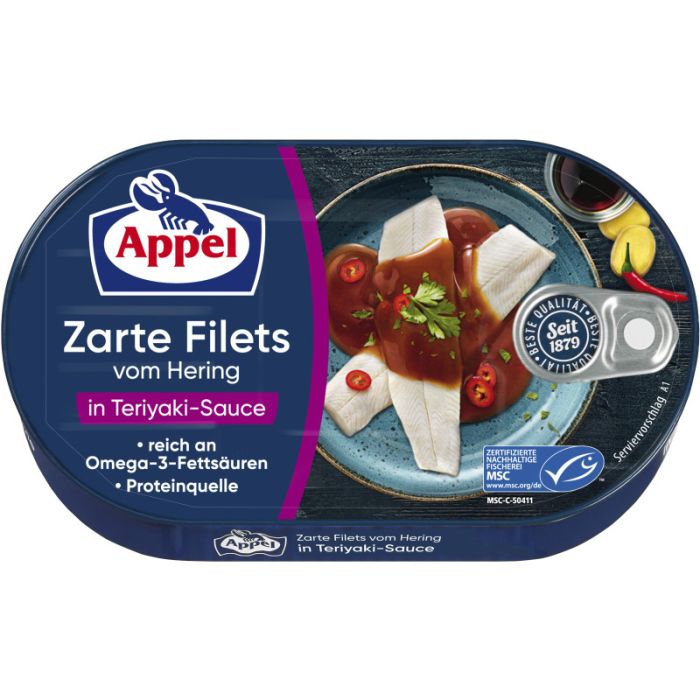 Appel MSC Heringsfilets in Teriyaki-Sauce 190g-4020500922165