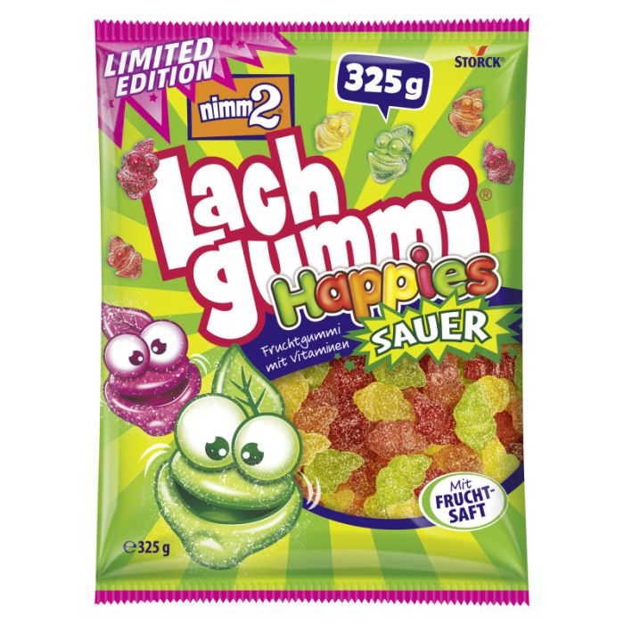 nimm2 Lachgummi Happies Sauer 325g-4014400937596