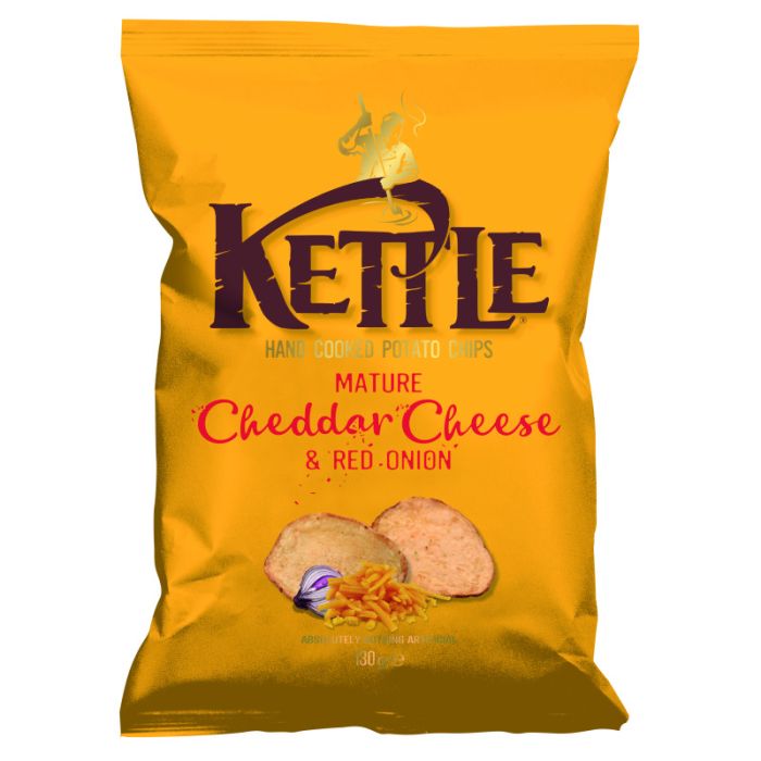KETTLE CHIPS MAT.CHEDDAR+RED ONION 130g-8718781203436
