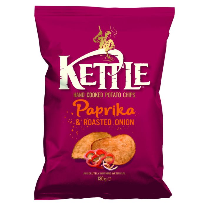 KETTLE CHIPS PAPRIKA ROAST ONION 130g-8718781203337