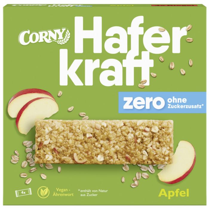 Corny Haferkraft zero Apfel 4 x 35g  = 140g-4011800525415