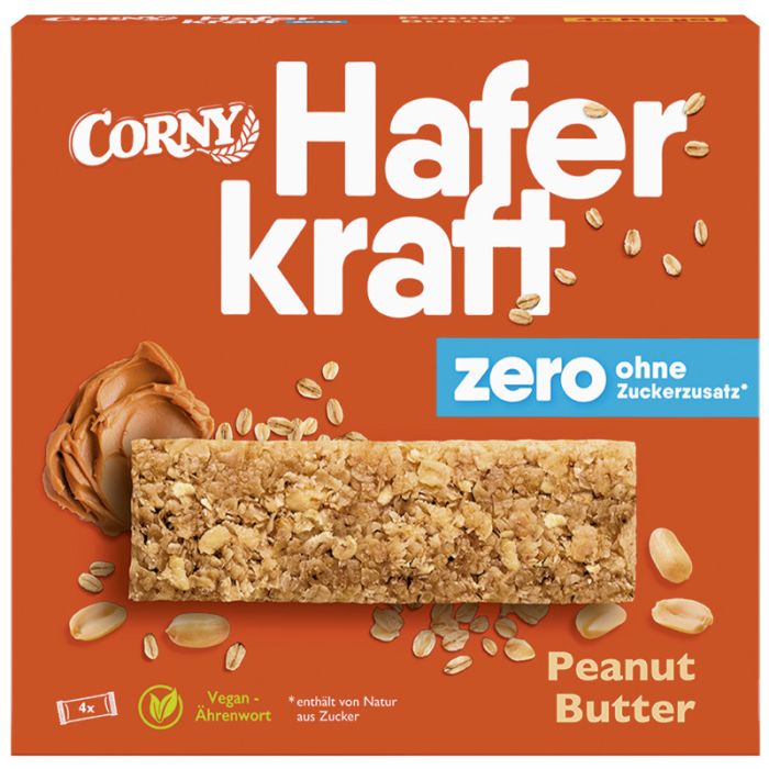 Corny Haferkraft zero Peanut Butter Zero 4 x 35g = 140g-4011800525316