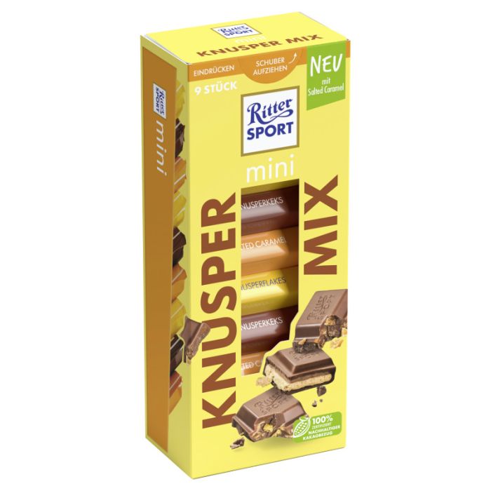 Ritter Sport Mini 9er Knusper Mix Turm 150G-4000417113207