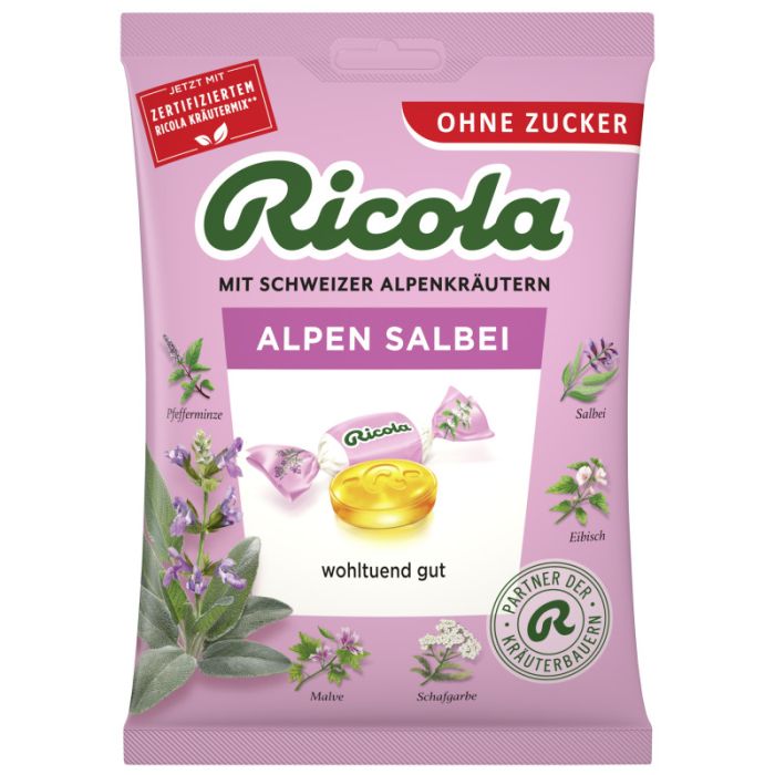 Ricola Alpen Salbei ohne Zucker 75g-7610700025116