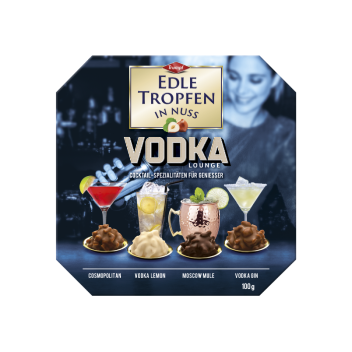 Trumpf Edle Tropfem Nuss Vodka Lounge 100g-4000607475603