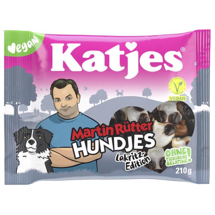 Katjes Hundjes Lakritz 210g-4037400345994