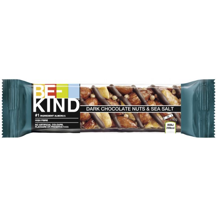 BE-KIND® Dark Chocolate Nuts & SeaSalt 40g-5000159528481