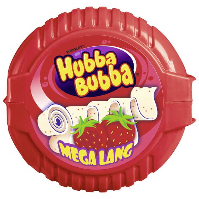 Hubba Bubba® Rolle Mega Lang Erdbeere 56g-4009900381352