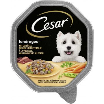 CESAR® Schale Landragout mit Geflügel und Gemüse 150g-4008429041105
