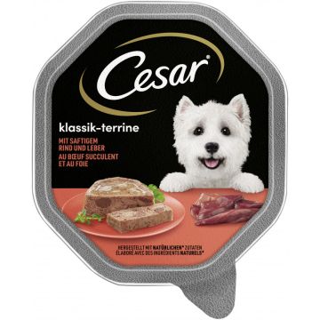 CESAR® Schale Klassik-Terrine mit Rind und Leber 150g-4008429511110
