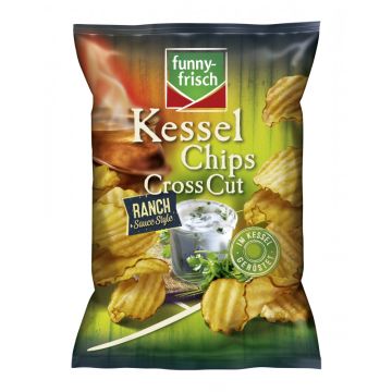 funny-frisch Kessel Chips Cross Cut Ranch Sauce Style 120g-4003586104892