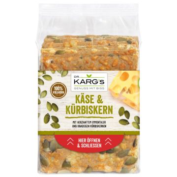 Dr. Karg's Knäckebr Käse&Kürbiskern ,200g-4033634051519