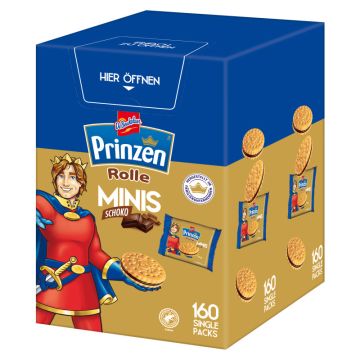 Prinzen Minis Schoko 160 Einzelpackungen = 1200g-4001518116456