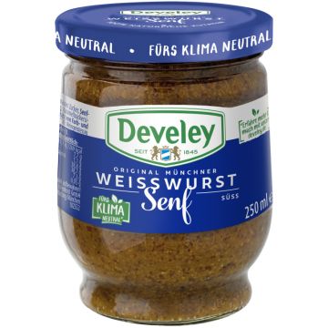 Develey Original Münchner Weißwurstsenf Glas 250ml-4006824006552