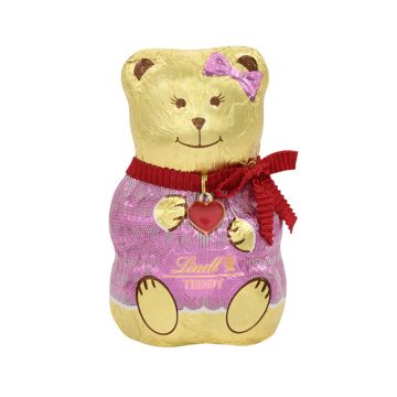 Lindt Teddy Pullover Rot & Rosa 100g-4000539758041