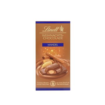Lindt Weihnachtschocolade Mandel 100g-4000539709807