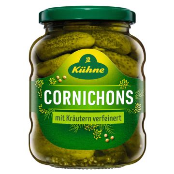 Kühne Cornichons Kräuter, 370ml / 330g-40804613