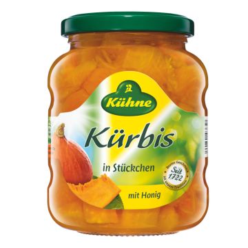 Kürbis in Würfeln, 370ml Glas 330g-40804330