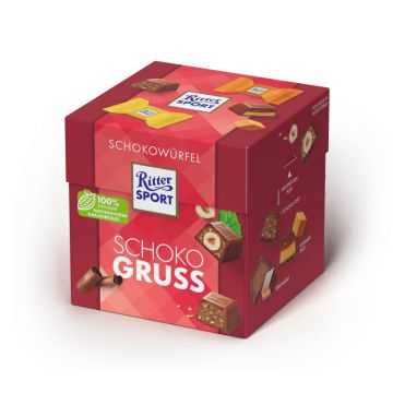 RitterSport Schokowürfel Schokogruss 176G Box-4000417652508
