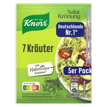 Knorr Salatkrönung 7 Kräuter Dressing 5er-Pack 450ml-8714100823590