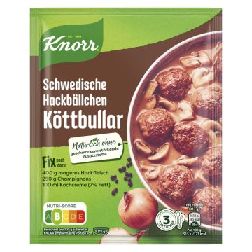 Knorr Fix Schwedische Hackbällchen Köttbullar  49g-8718114825069