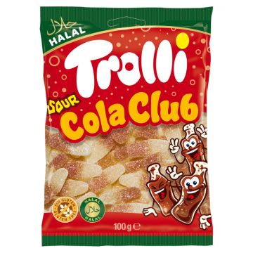 Trolli Halal Sour Cola Club 100g-8436556390791