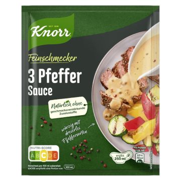 Knorr Feinschmecker 3 Pfeffer Sauce ergibt 250ml-4038700114044