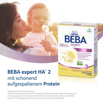 NESTLE BEBA Expert HA 2 Hydrolisierte Anschlussnahrung nach dem 6 Monat à 550g-8445290917928