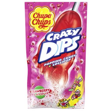 Chupa Chups Crazy Dips Erdbeere 14g-6911316002388
