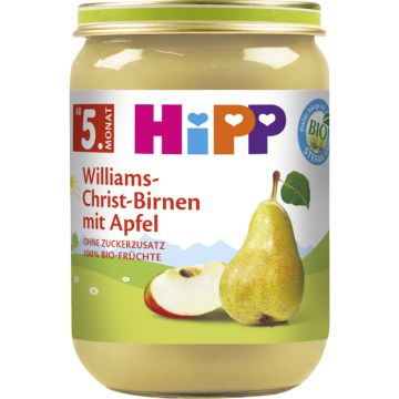 HiPP Williams-Christ-Birnen mit Apfel 190g-4062300290082